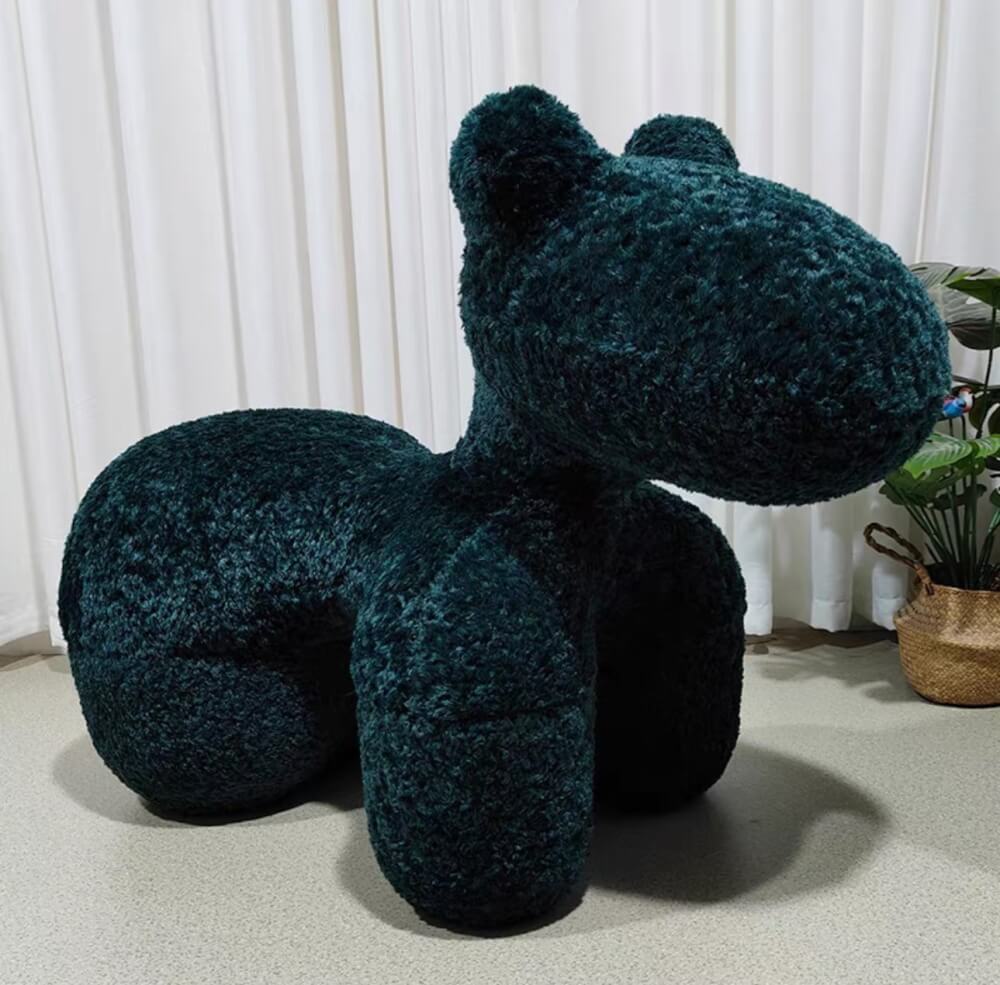 สตูล MY DOLLS HOUSE PONY FURRY 70 ซม. สีเขียว_4